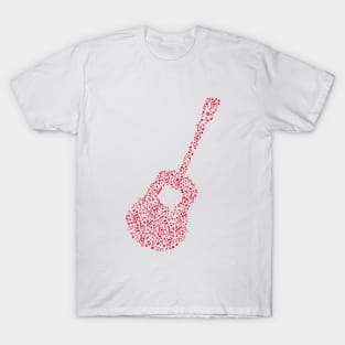 music notes guitar T-Shirt